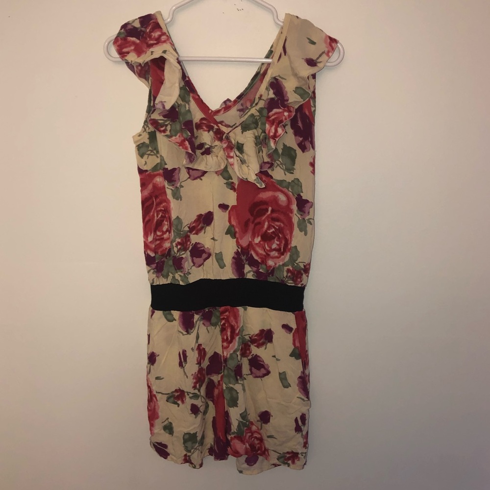 Velvet Torch Floral Romper
